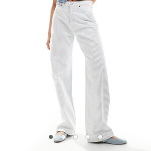 Abercrombie & Fitch Blue Striped Pants
